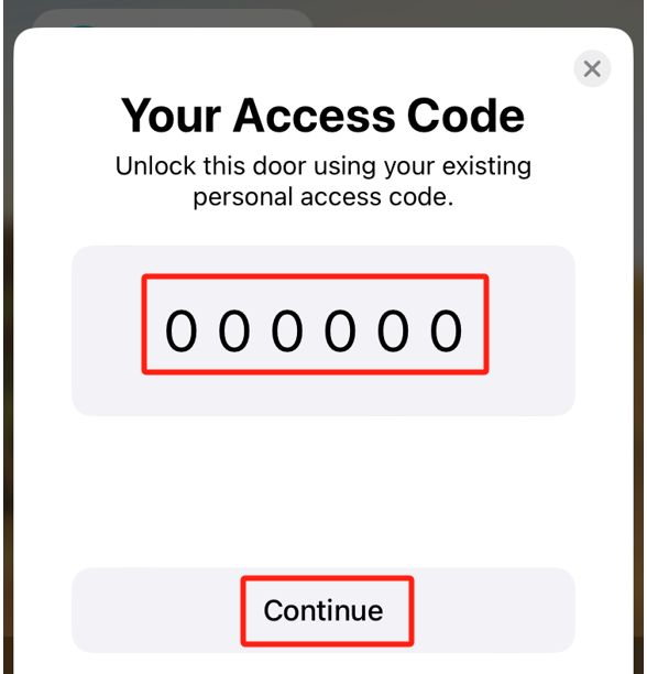 access code