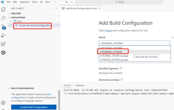 Add Build Configuration页面