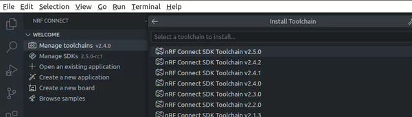 nRF Connect SDK安装与入门