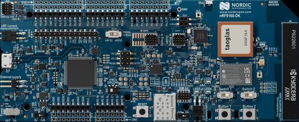 用于LTE-M, NB-IoT, GNSS和低功耗蓝牙的蜂窝物联网开发套件